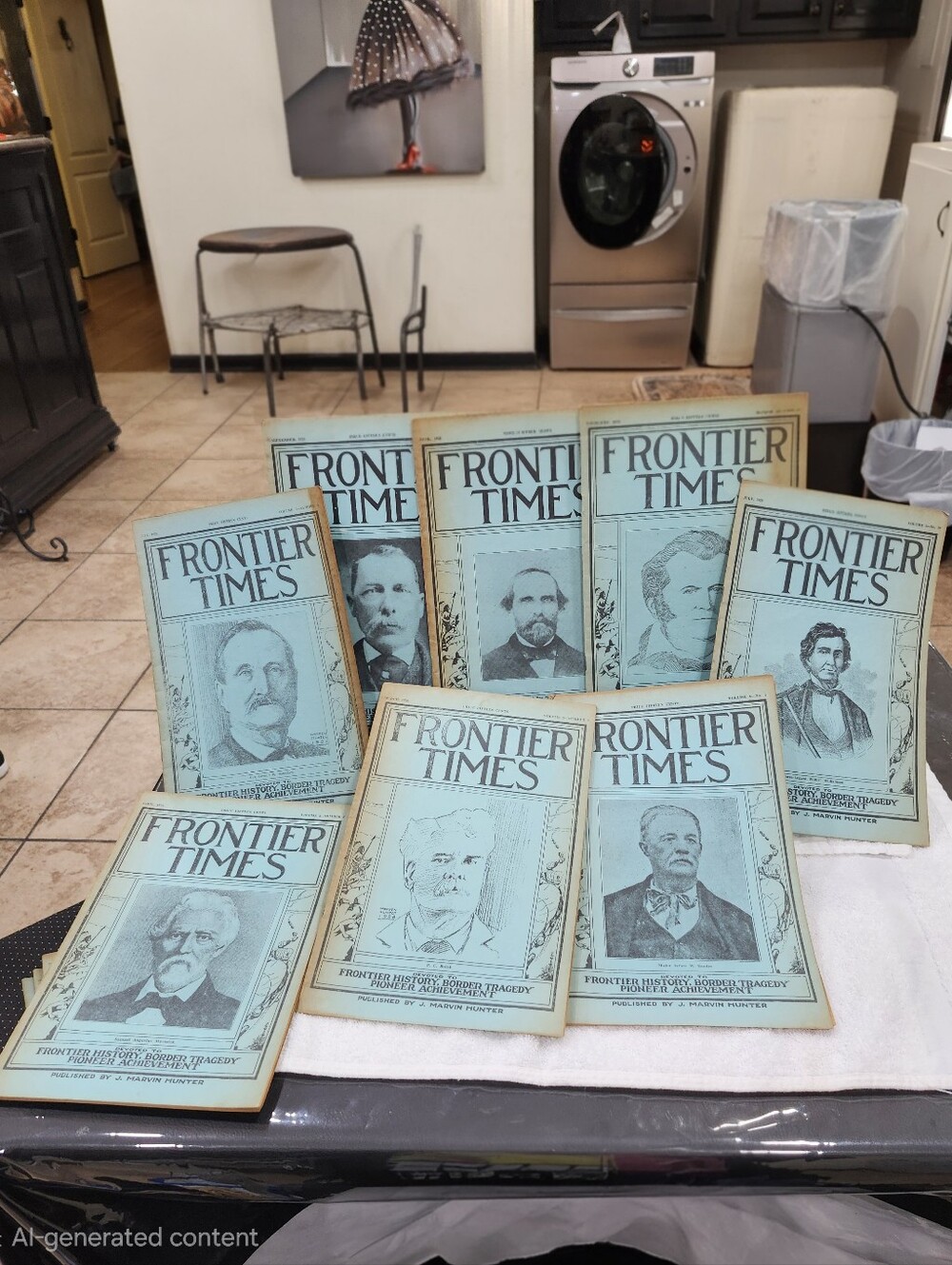 Vintage 1928 "Frontier Times" Magazine Lot(8)